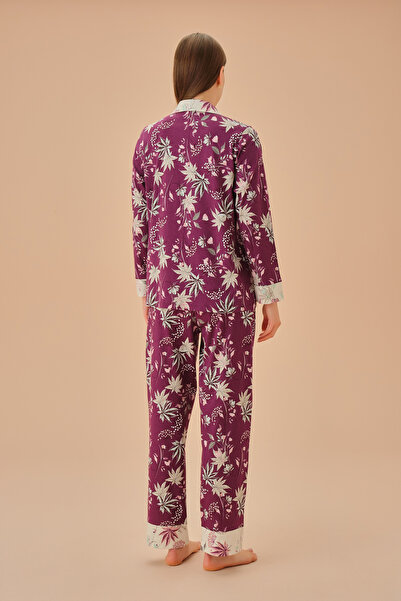 SUWEN Keira Shirt Collar Pajama Set
