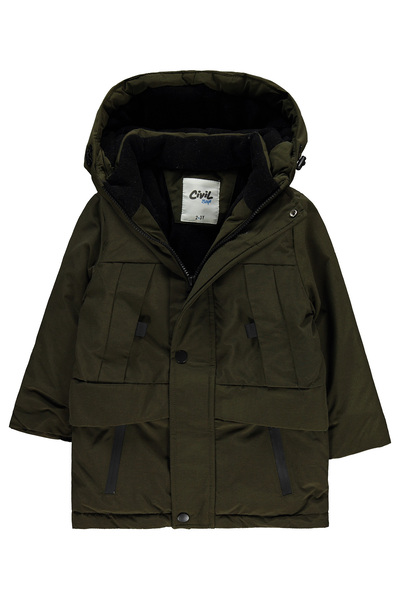 Civil Boys Erkek Çocuk Kapüşonlu Mont 2-5 Yaş Camel