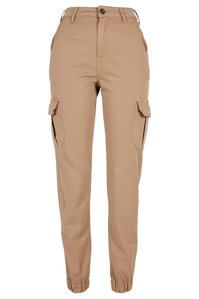 Urban Classics Damen Ladies High Waist Cargo Pants