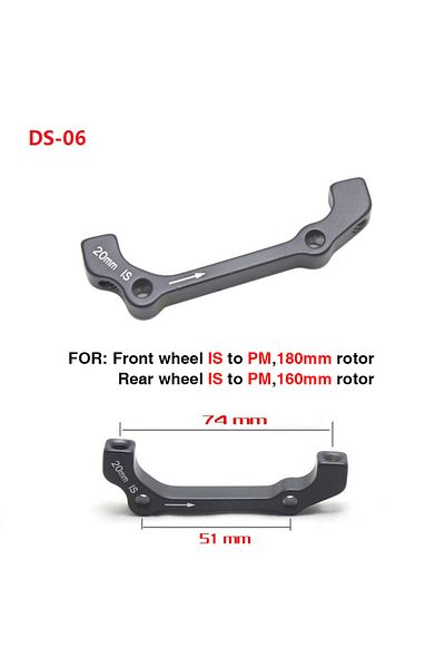 ZTTO 1pc Ds06 Only Ultralight Mtb Bike Disc Brake Bracket Is Pm A B To Pm A Disc Brake Mount Adapter