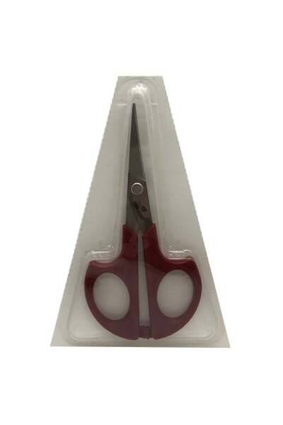 Hard Steel Curved Embroidery Scissors with Plastic Handle (5.37 Inch- 136.5mm) / Hs-1673