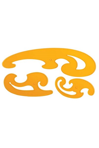 Moonstar Pistole Modelist Cetvel Takımı 3 Parça / 028