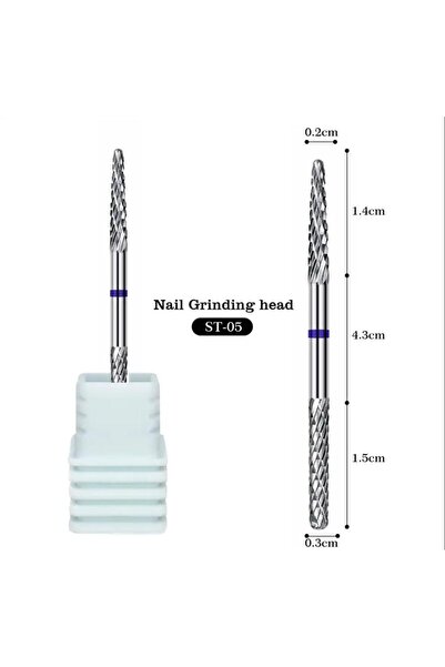 ELLEA NAIL ÇELİK ÇİFT TARAFLI MAVİ FREZE UÇ