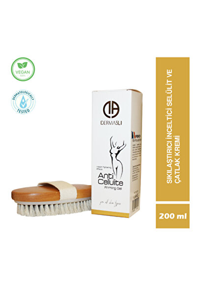 SELÜLİT KARŞITI BAKIM KREMİ 200 ML +  DOĞAL AT KILI SELÜLİT FIRÇASI