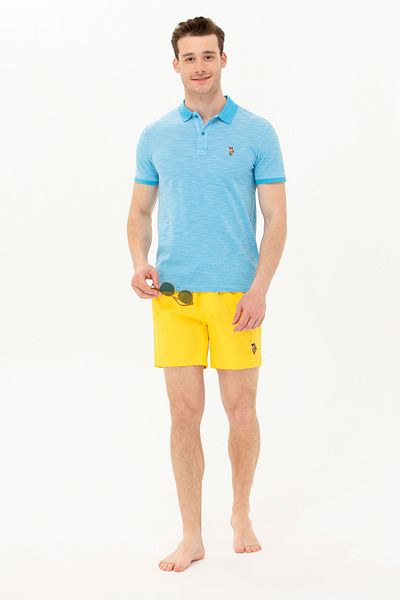 U.S. Polo Assn. شورت السباحة الأصفر للرجال 50262332 -VR044