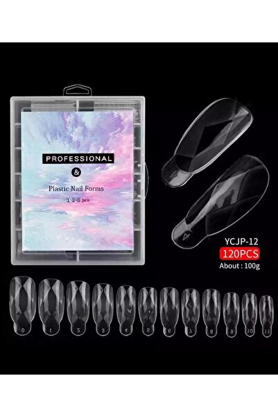 ELLEA NAIL 120'li Oval Poly Gel Tips Kalıp Form