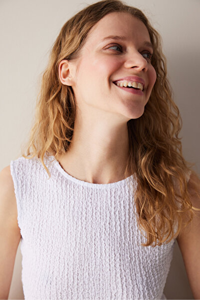 Penti Textured Beyaz Üst