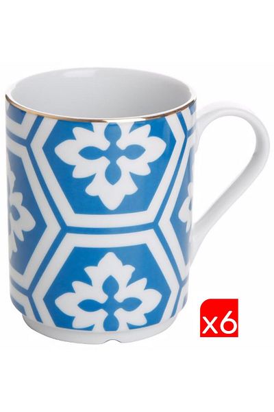Porland Morocco Pattern Blue Mug 340Cc 6 Li 04Ap 018893