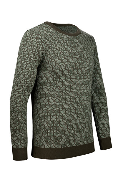Çizgi Triko Men's Knitwear Sweater - Crew Neck, Patterned, Regular Fit - 5023C