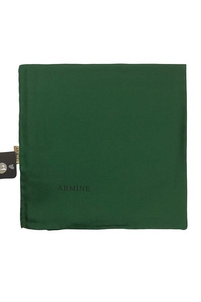 Armine Απλό Μεταξωτό Φουλάρι - 1433 Emerald Twill