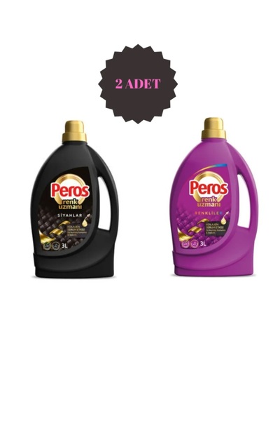 Peros Renk Uzmanı Renkliler & Siyahlar Kolejan Serum Etkisi Ile Kumaş Koruma & Bakım 2 X 3 Lt