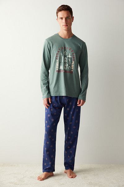 Penti Σετ Πιτζάμες Lost Trousers Navy Blue