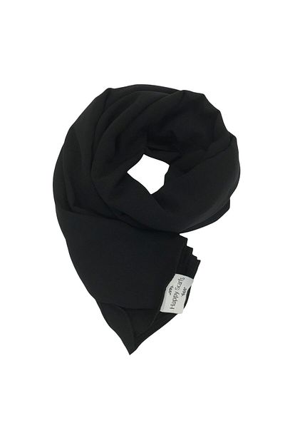 Happy Scarfs Medina Silk Shawl - Black