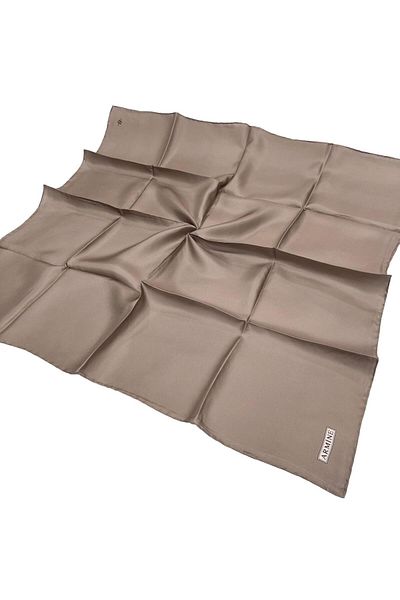 Armine Απλό Μεταξωτό Φουλάρι - 141 Camel Twill