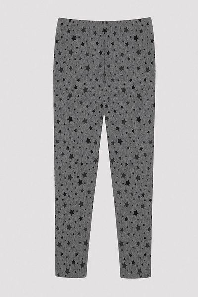 Penti Girl's Mini Star Gray Melange Tights