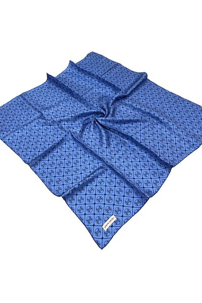 Pierre Cardin Μεταξωτό μαντίλι Indigo - 8631438-926