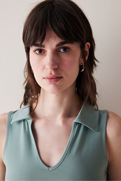 Penti Polo Yaka Açık Yeşil  Üst