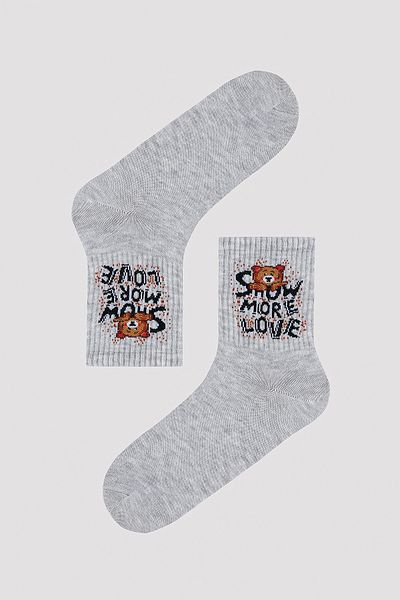 Penti Show More Love Gray Tennis Socks