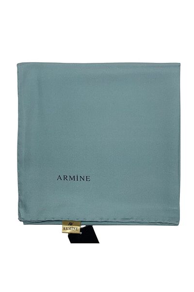 Armine Απλό Μεταξωτό Φουλάρι - 1197 Blue Twill