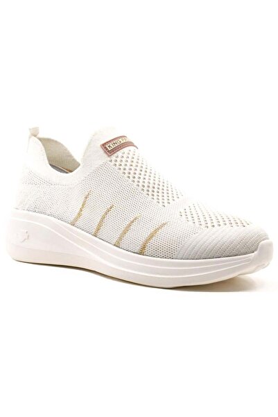 KİNG PAOLO King Paolo D5086 Aerepol - White - Gold - Women's Shoes