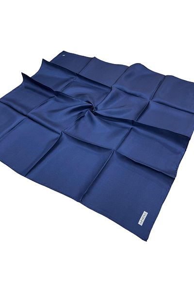 Armine Ανοιχτό μπλε Navy Twill μασίφ μεταξωτό μαντίλι - 409