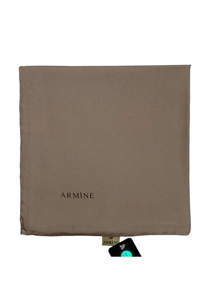 Armine Απλό Μεταξωτό Φουλάρι - 1406 Mink Twill