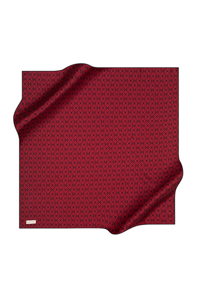 Pierre Cardin Бордовий шовковий шарф - 8631438-918