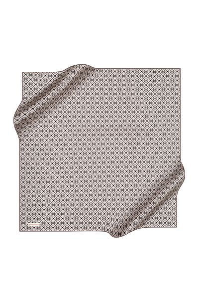 Pierre Cardin Μπεζ μεταξωτό φουλάρι - 8631438-933