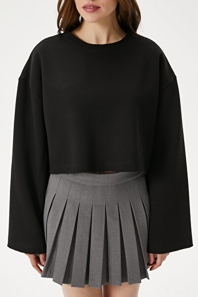 Ritnice Γυναικεία φούτερ Vegas Black Raster Crop