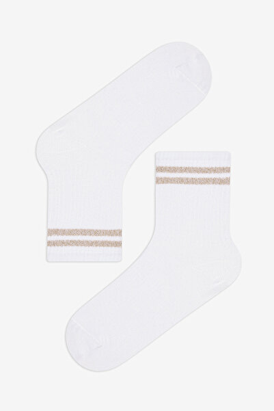 Penti Goldish Line Set of 2 Gold Colored Tennis Socks