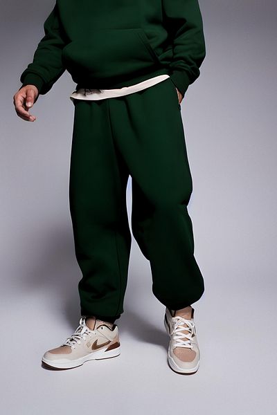 BayBayan Ανδρικό Oversize Winter Kangaroo Pocket Model Σετ απλό αθλητικό κοστούμι