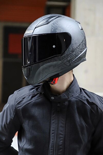 LS2 Rapid 2 Takaroa Mat Siyah Kask