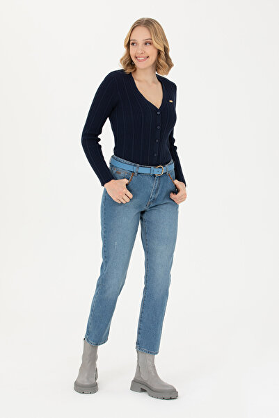 U.S. Polo Assn. Kadın Koyu Mavi Jean Pantolon 50272304-DN0023