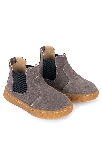 Merli&Rose Boy's Chelsea Suede Boots Mink 112-10
