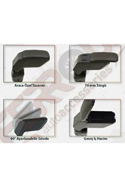 Genel Markalar Renault Clio 4 Kol Dayama Sürgülü Kolçak 2012 2019 Siyah
