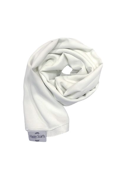 Happy Scarfs White Medina Silk Shawl
