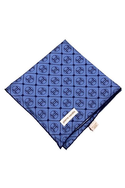 Pierre Cardin Μπλε μεταξωτό κασκόλ τζιν - 8631438-923