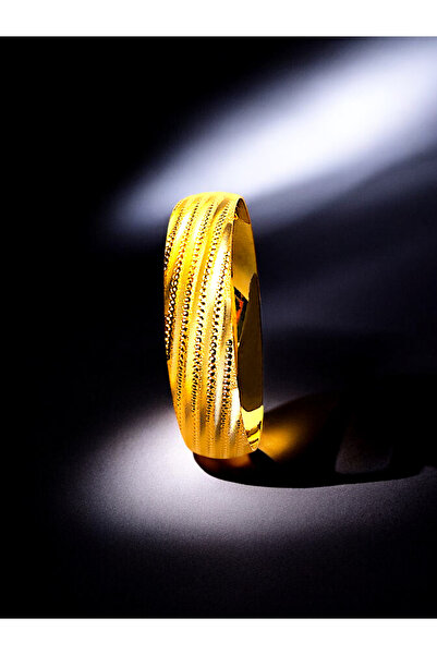 BEYZA DERELİ TAKI AKSESUAR 22 Ayar Altın Kaplama 1.5 cm Bilezik