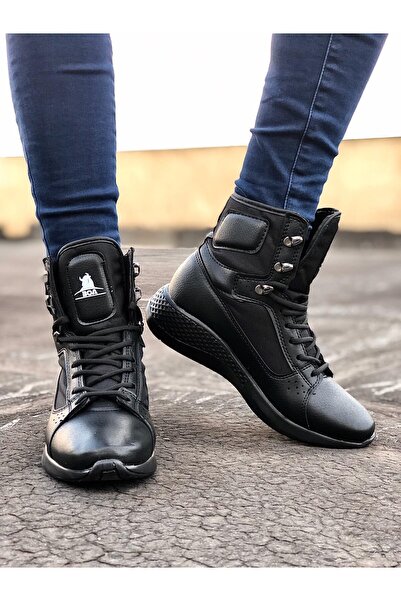 BESKAR BA0600 Μαύρες μπότες με κορδόνια, ST Boxer Unisex Αθλητικές Μπότες