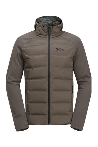 Jack Wolfskin Tasman down Hybrid (700 Goose Feather Filled) Men's Outdoor Coat Colorful