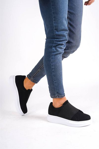 BOA Kb 040 Black Suede Laced Casual Men's Shoes