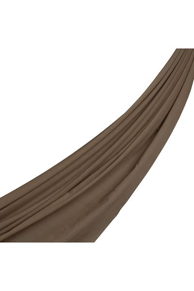 ipekevi Dark Mink Plain Cotton Shawl