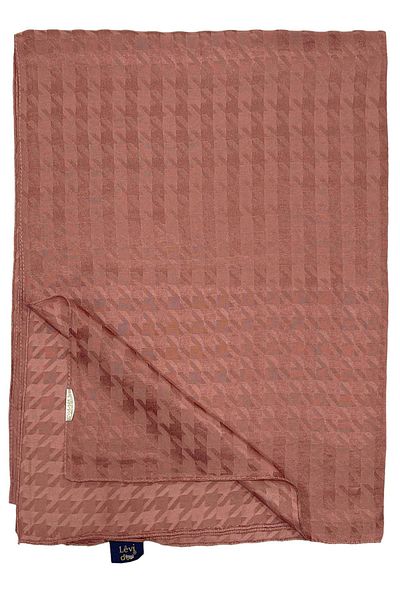 Levidor Şal Jacquard - Picior de Gâscă - Trandafir închis