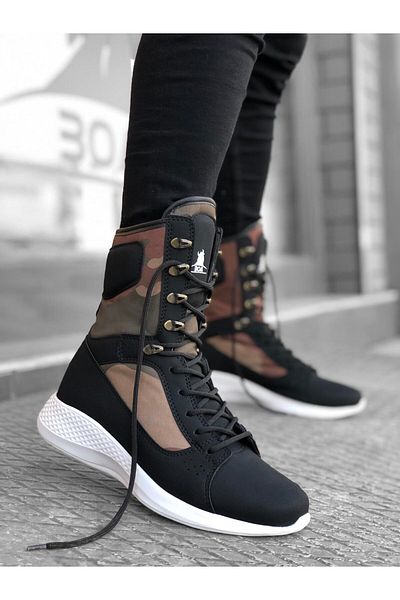 BOA Ba0600 Lace-up Black Camouflage Boxer Unisex Sports Boots