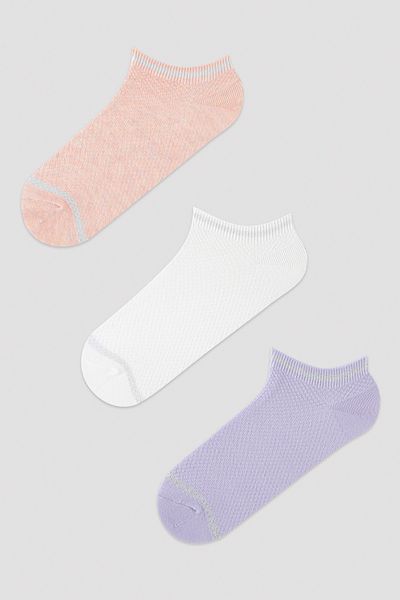 Penti Jacquard Soft Colored 3-Piece Booties Socks