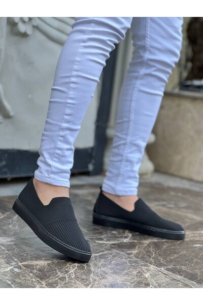 BESKAR KB 114 Μαύρα Πλεκτά Ανδρικά Παπούτσια Casual – Ορθοπεδική Υποστήριξη