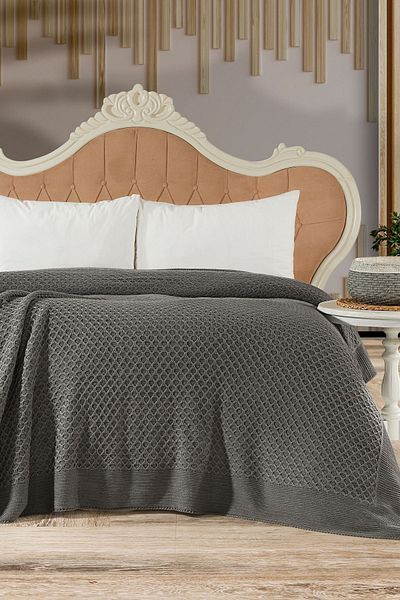 DOUX HOME Zeynep Knitwear Bedspread 220 X 240 (Anthracite)