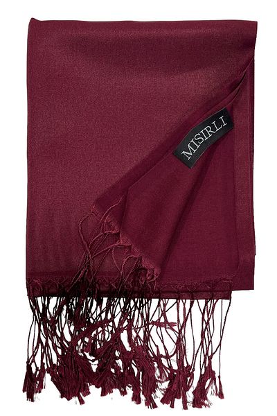 Mısırlı Şal cu aspect de mătase - Roşu Claret