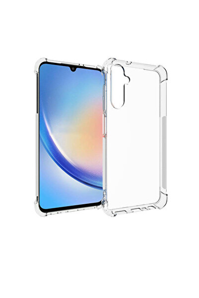 Fibaks Galaxy A05s Kılıf Airbag Crystal Sert Pc Antishock Darbe Emici Kenar Ş...