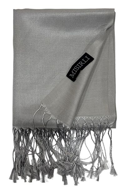 Mısırlı Silk Look Shawl - Gray